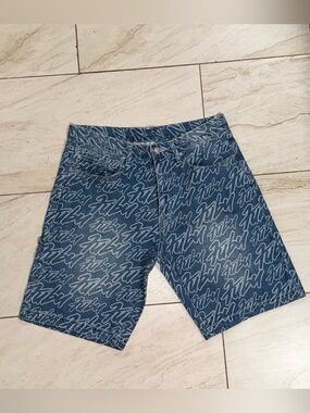 VINTAGE FUBU X FOREVER 21 ALL OVER PRINT UTILITY JORTS
